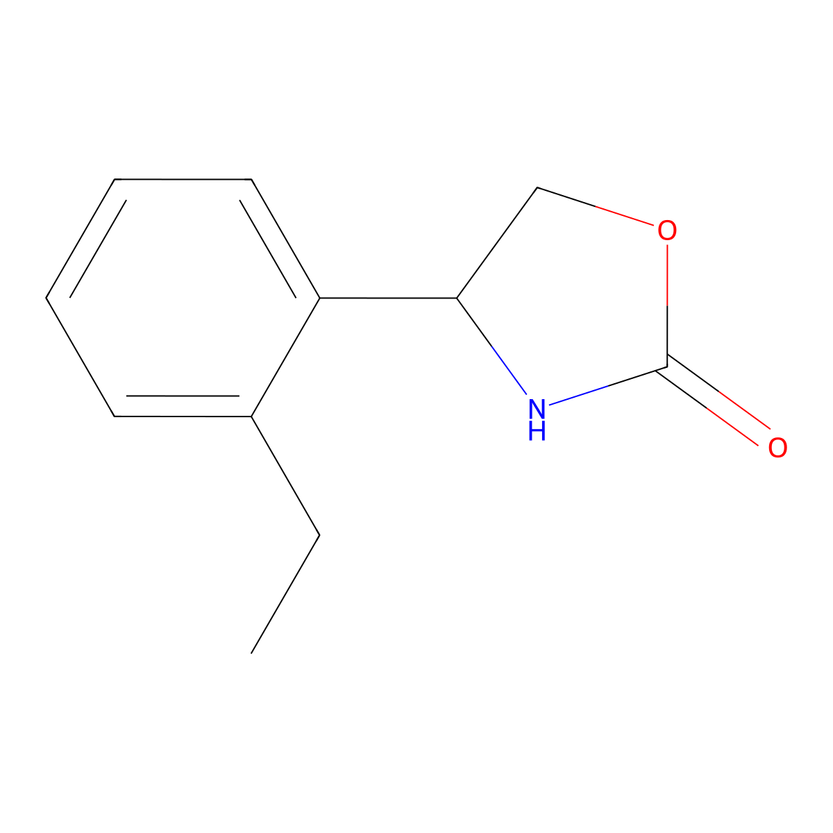 4-(2-Ethylphenyl)oxazolidin-2-one molecular structure, CAS 1483162-31-7