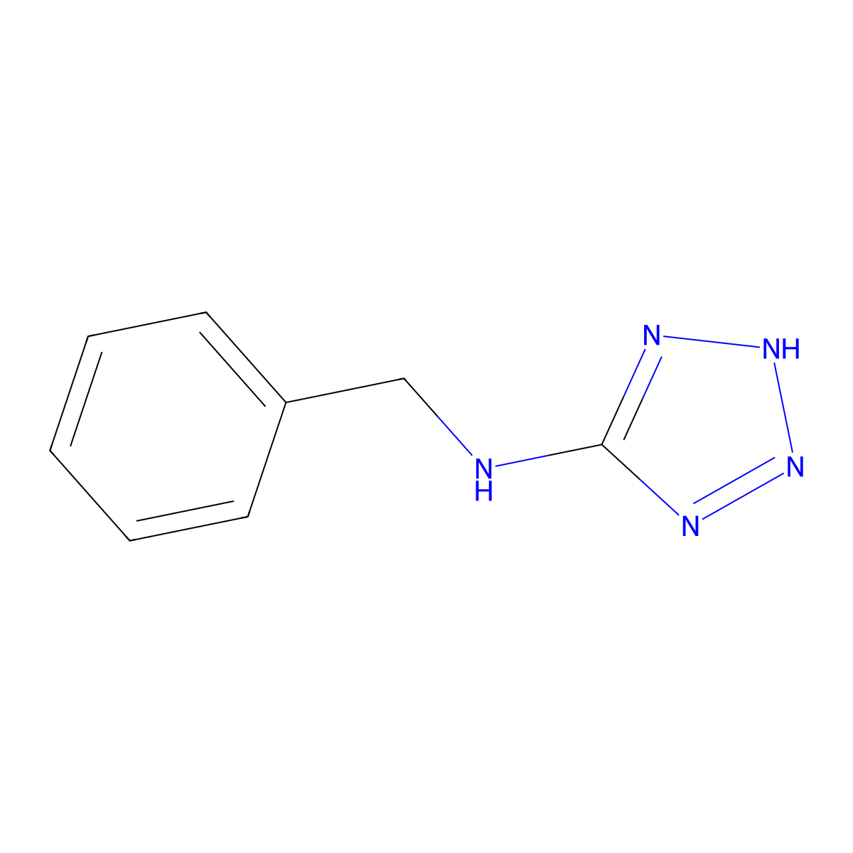 5-Benzylaminotetrazole molecular structure, CAS 14832-58-7