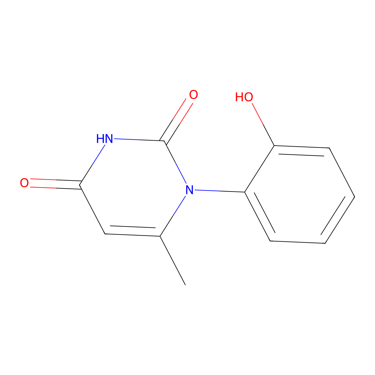 1-(2-hydroxyphenyl)-6-methylpyrimidine-2,4(1H,3H)-dione molecular structure, CAS 148320-16-5