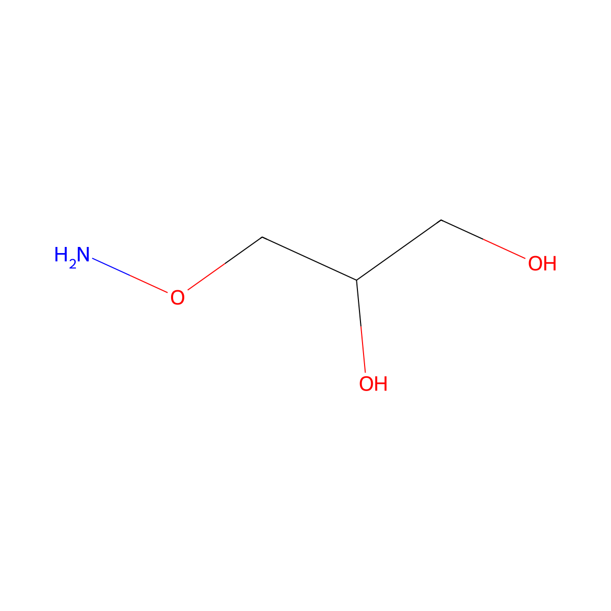3-(Aminooxy)propane-1,2-diol molecular structure, CAS 148322-33-2