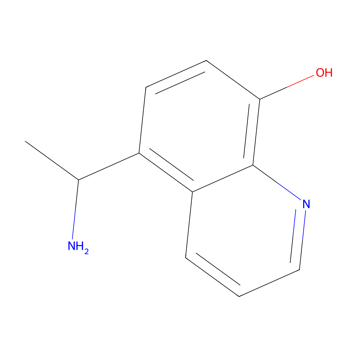5-(1-Aminoethyl)quinolin-8-OL molecular structure, CAS 1483333-15-8
