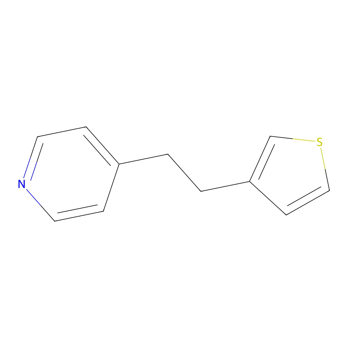 4-[2-(Thiophen-3-yl)ethyl]pyridine molecular structure, CAS 148334-87-6