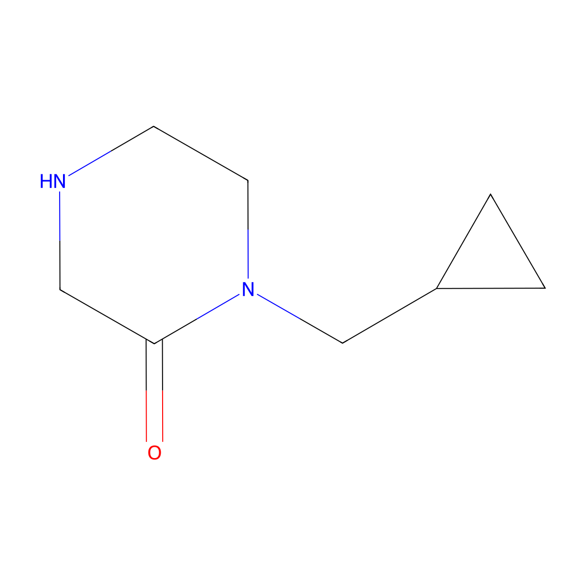 1-(Cyclopropylmethyl)piperazin-2-one molecular structure, CAS 148336-01-0