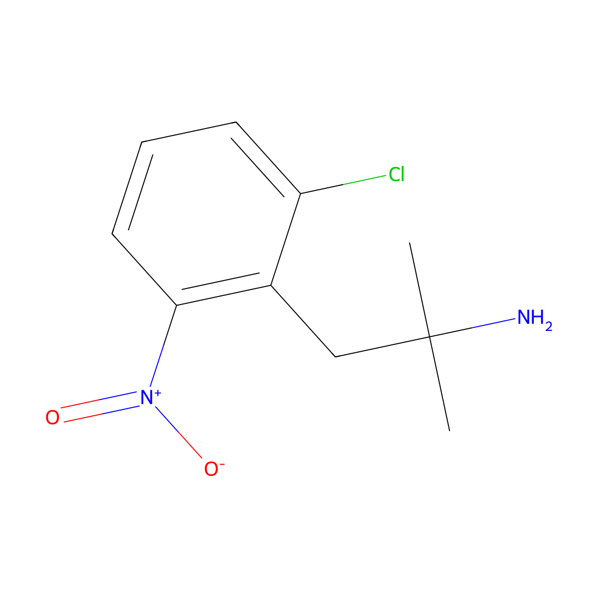 1-(2-Chloro-6-nitrophenyl)-2-methylpropan-2-amine molecular structure, CAS 1483380-84-2
