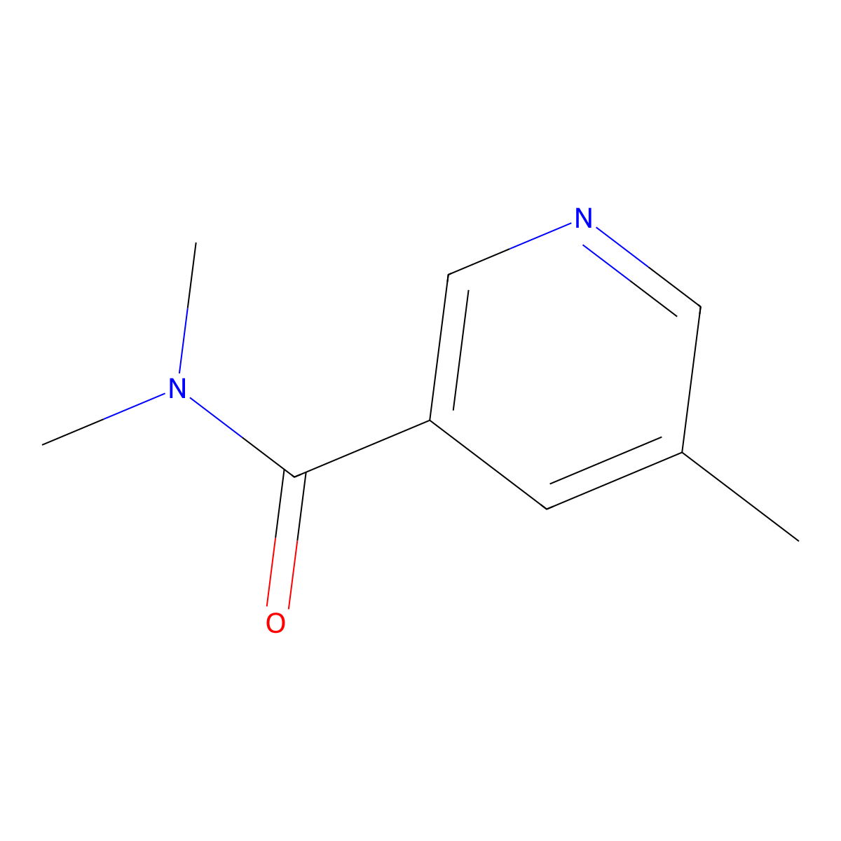 N,N,5-Trimethyl-3-pyridinecarboxamide molecular structure, CAS 1483440-09-0