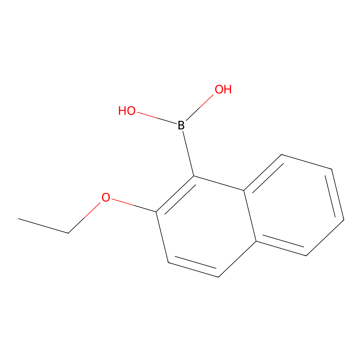 (2-Ethoxynaphthalen-1-yl)boronic acid molecular structure, CAS 148345-64-6
