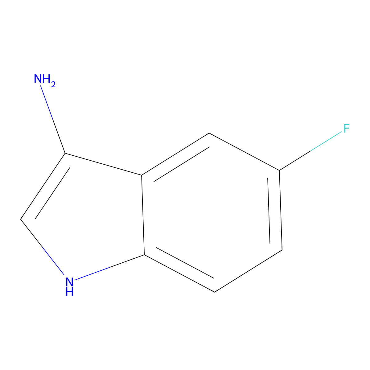 5-fluoro-1H-indol-3-amine molecular structure, CAS 1483533-41-0