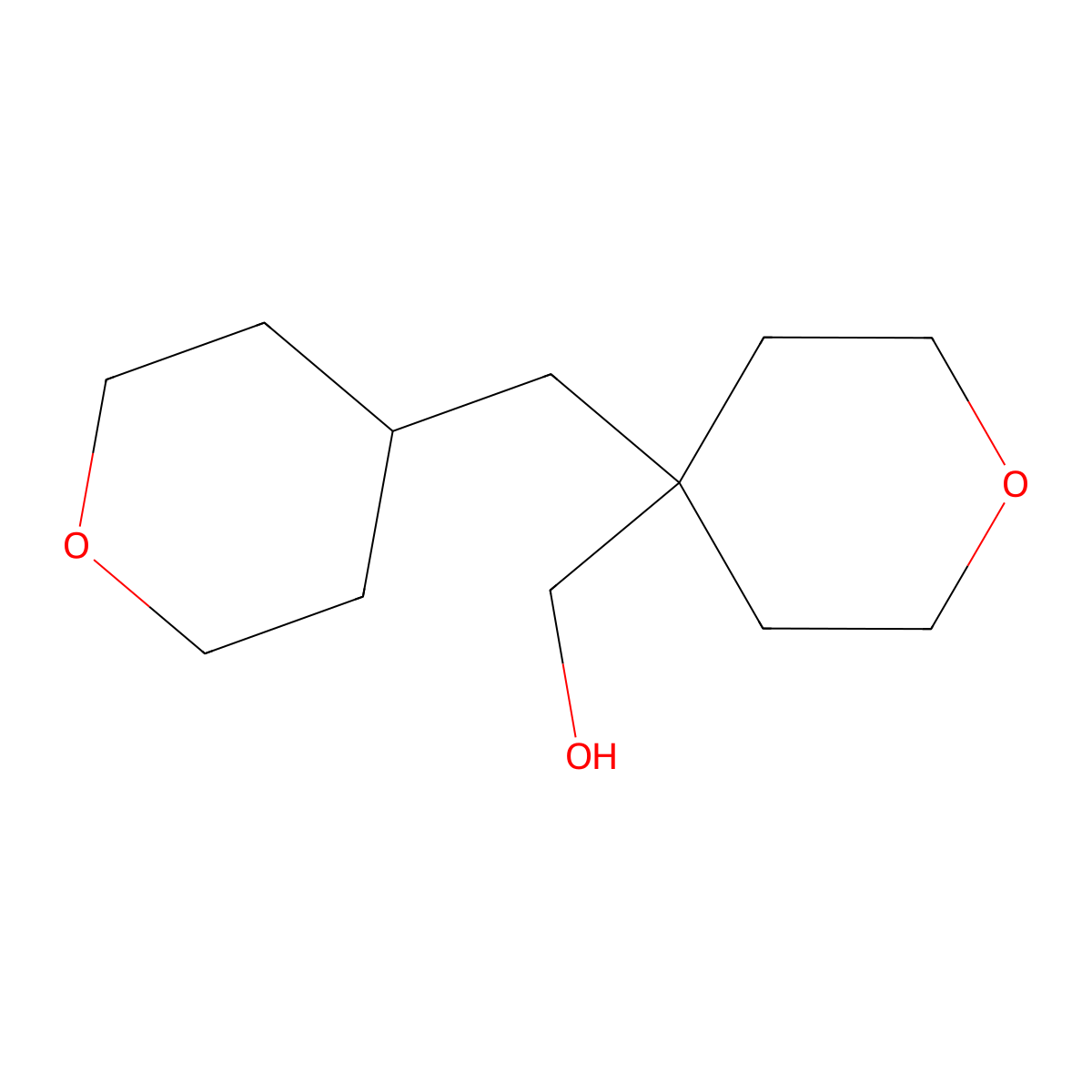 {4-[(Oxan-4-yl)methyl]oxan-4-yl}methanol molecular structure, CAS 1483547-03-0