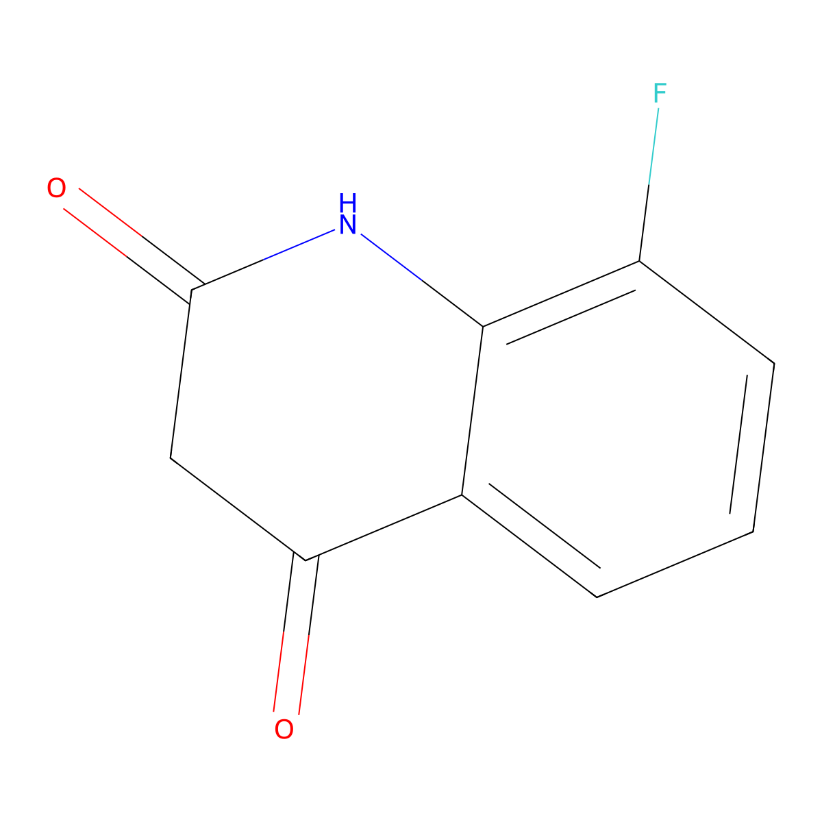 8-Fluoroquinoline-2,4(1H,3H)-dione molecular structure, CAS 148356-14-3