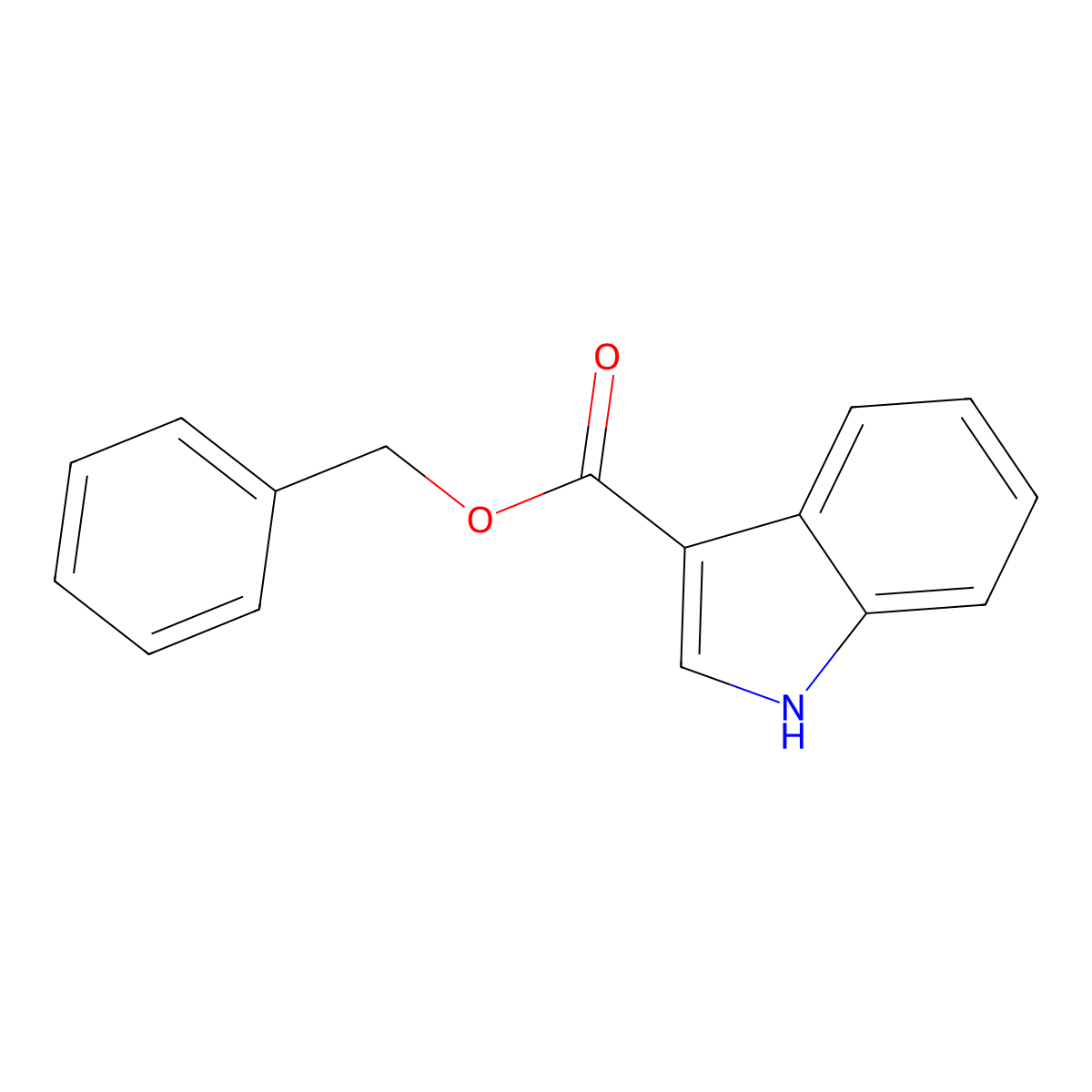 benzyl 1H-indole-3-carboxylate molecular structure, CAS 148357-04-4