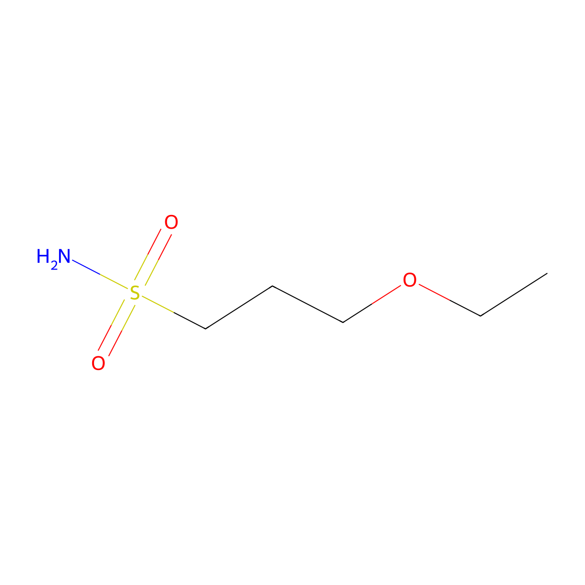 3-Ethoxypropane-1-sulfonamide molecular structure, CAS 1483617-83-9