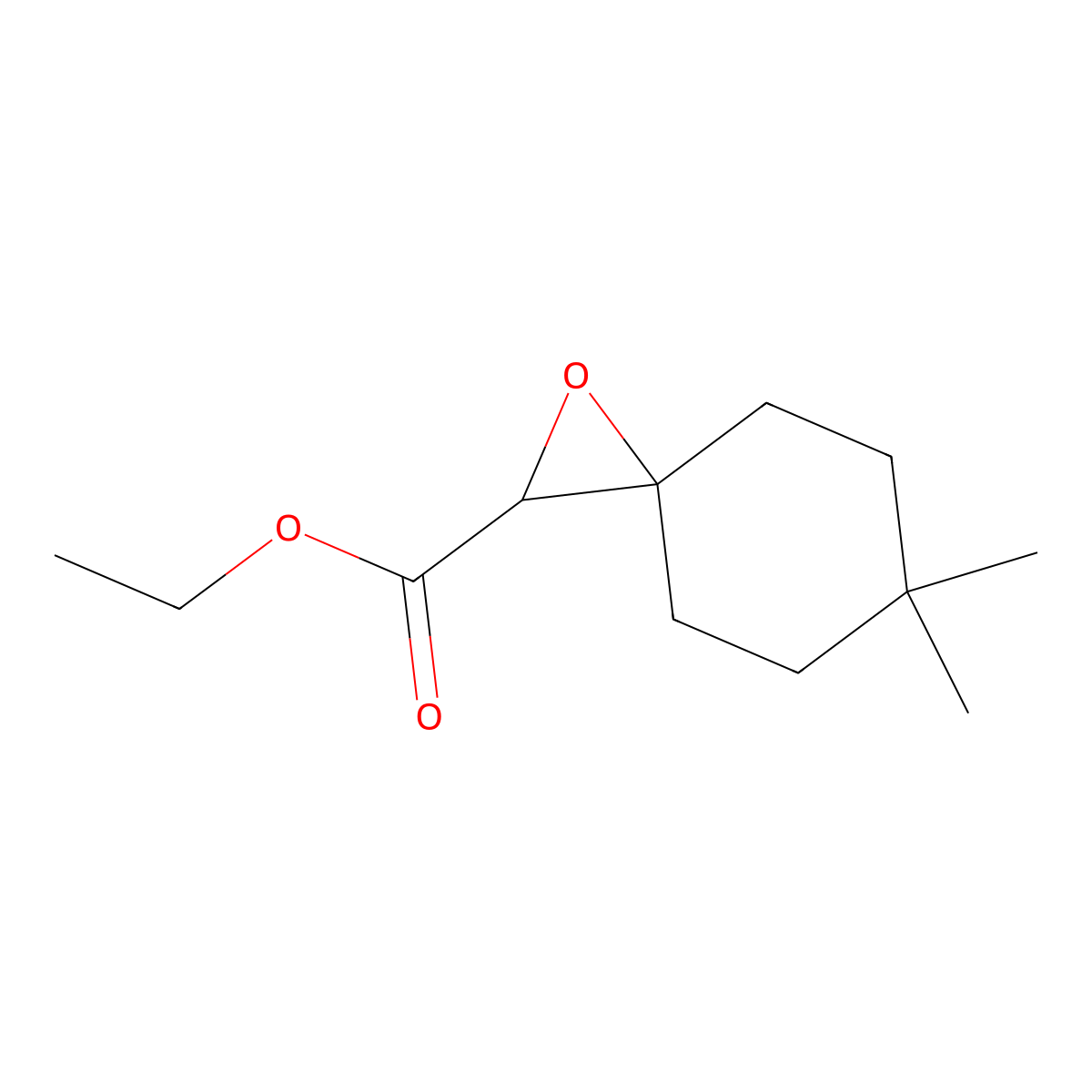 Ethyl 6,6-dimethyl-1-oxaspiro[2.5]octane-2-carboxylate molecular structure, CAS 1483641-30-0