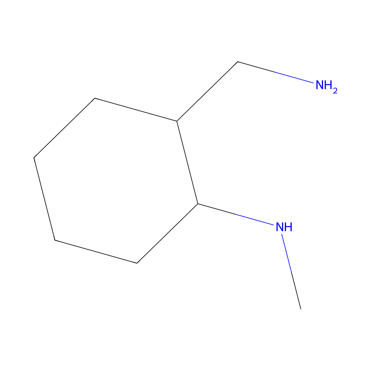 2-(aminomethyl)-N-methylcyclohexan-1-amine molecular structure, CAS 1483649-51-9