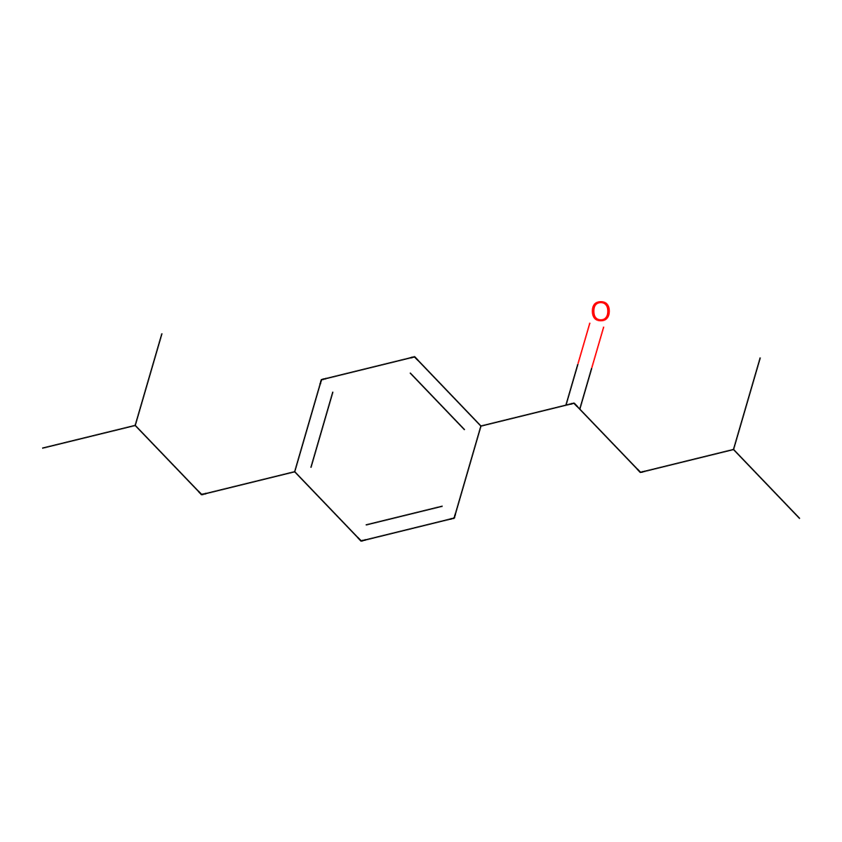 4'-iso-Butyl-3-methylbutyrophenone molecular structure, CAS 148367-17-3