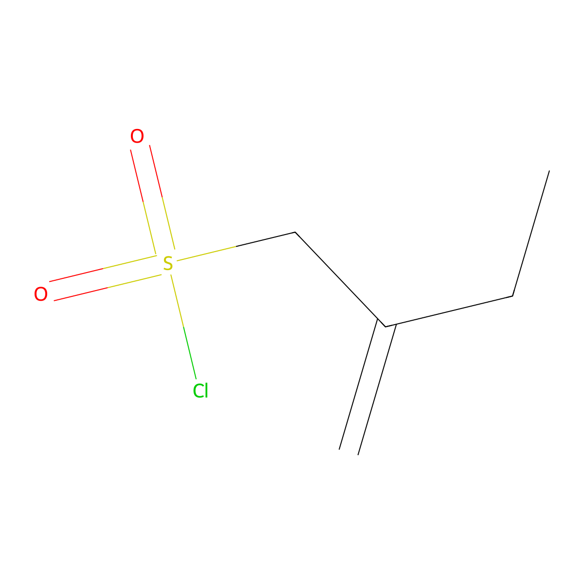 2-Methylidenebutane-1-sulfonyl chloride molecular structure, CAS 1483737-50-3
