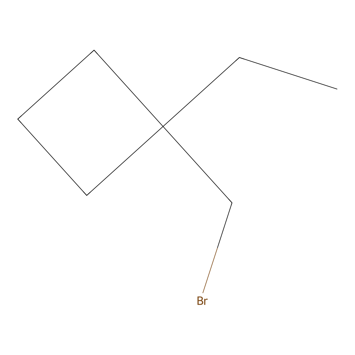 1-(Bromomethyl)-1-ethylcyclobutane molecular structure, CAS 1483749-65-0