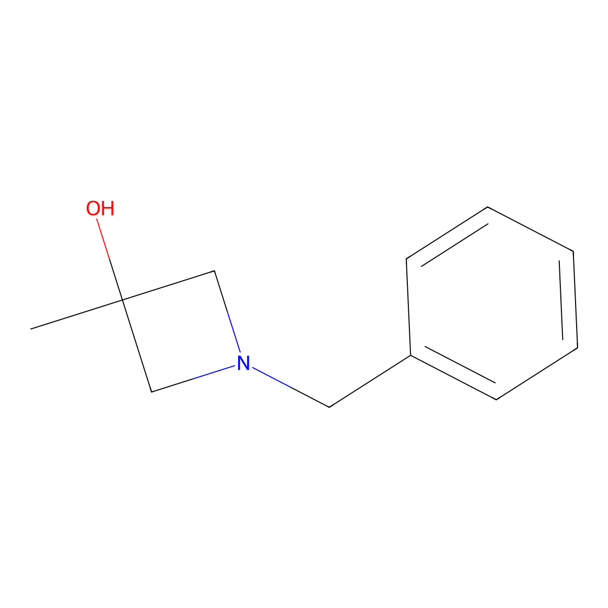1-Benzyl-3-methylazetidin-3-ol molecular structure, CAS 1483767-66-3