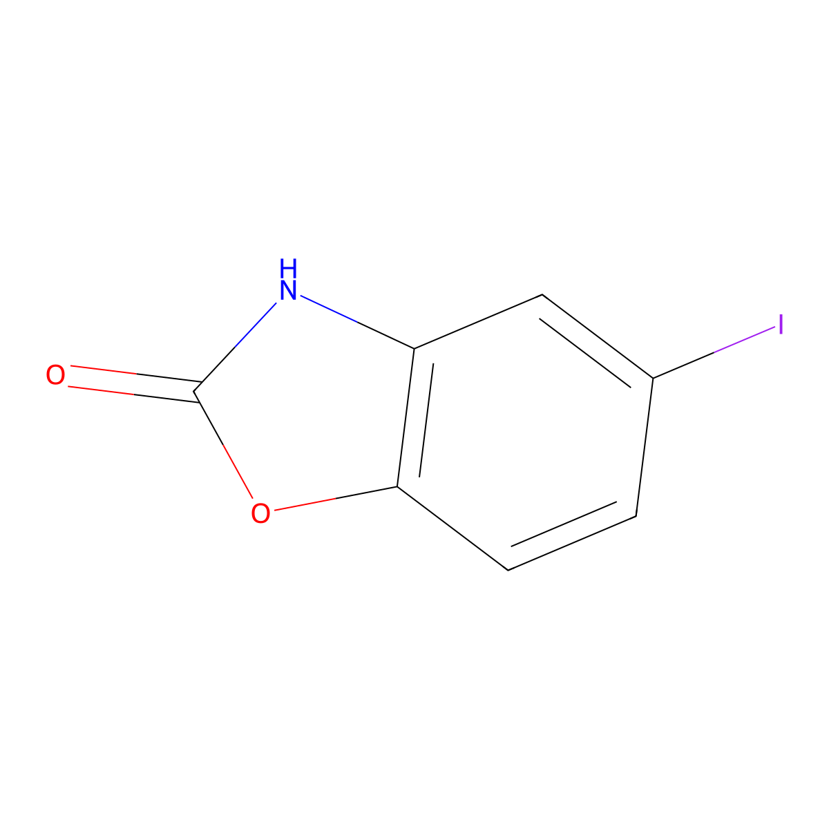 5-Iodobenzoxazol-2(3H)-one molecular structure, CAS 14838-22-3