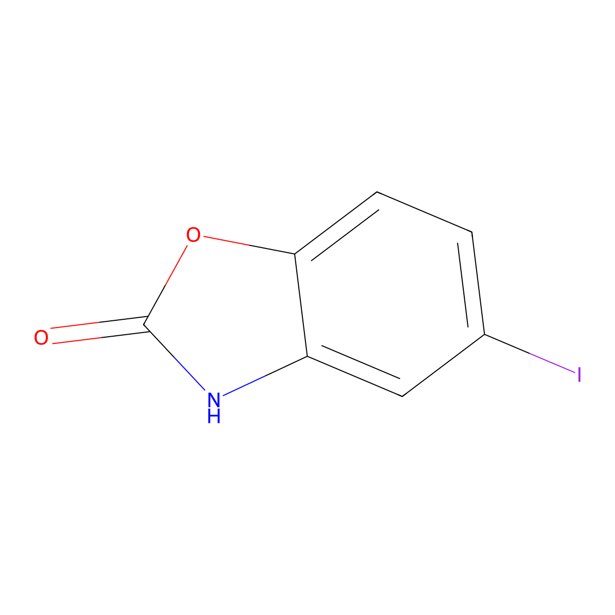 5-Iodobenzoxazol-2(3H)-one molecular structure, CAS 14838-22-3