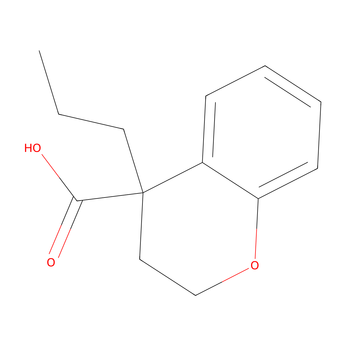 4-Propylchromane-4-carboxylic acid molecular structure, CAS 1483837-16-6