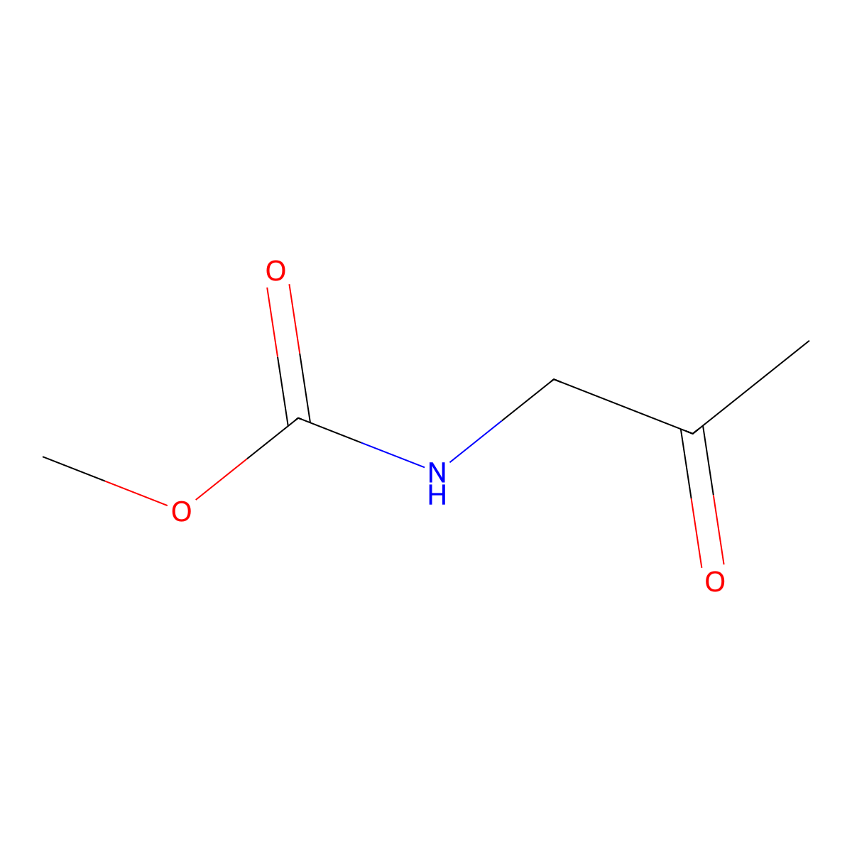 methyl N-(2-oxopropyl)carbamate molecular structure, CAS 1483877-67-3