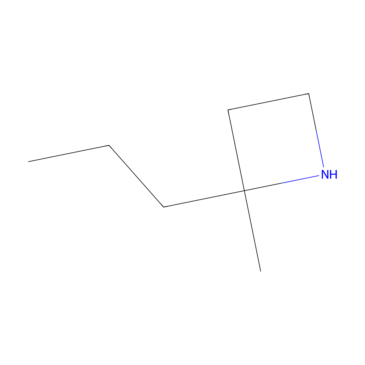 2-Methyl-2-propylazetidine molecular structure, CAS 1483892-84-7