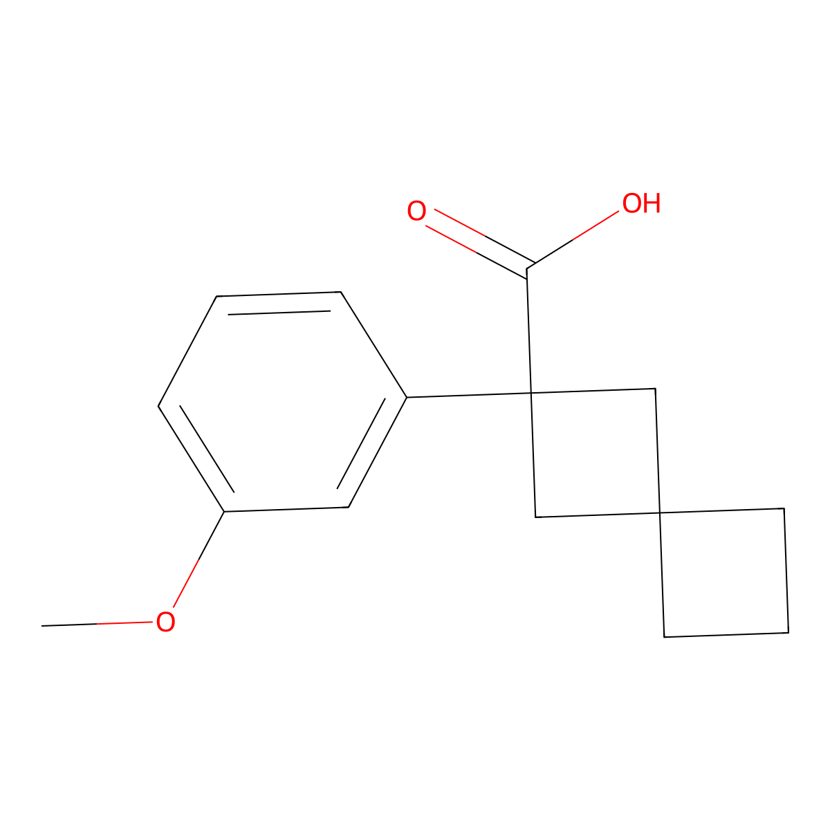 2-(3-Methoxyphenyl)spiro[3.3]heptane-2-carboxylicacid molecular structure, CAS 1483926-17-5