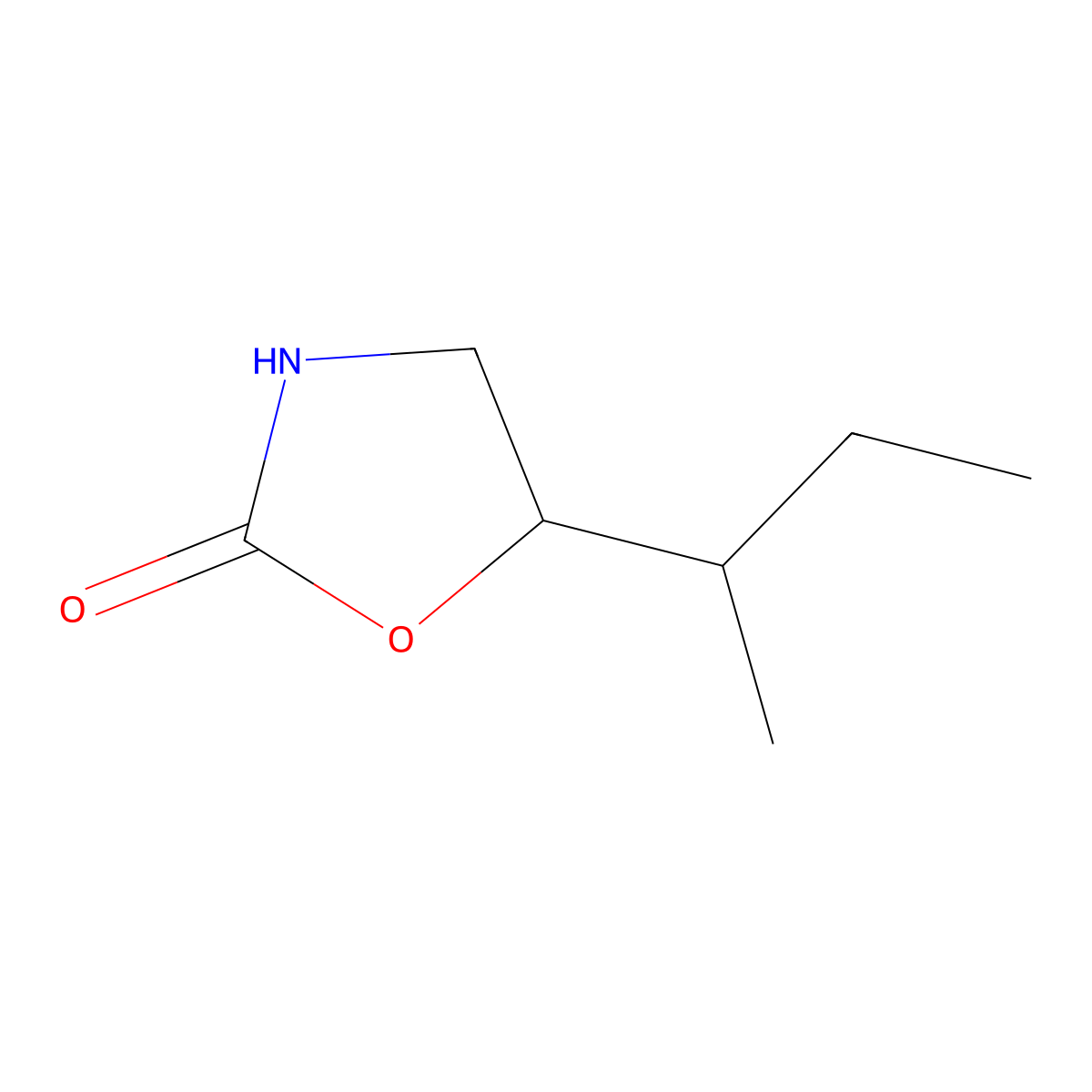 5-(Butan-2-yl)-1,3-oxazolidin-2-one molecular structure, CAS 1483966-61-5