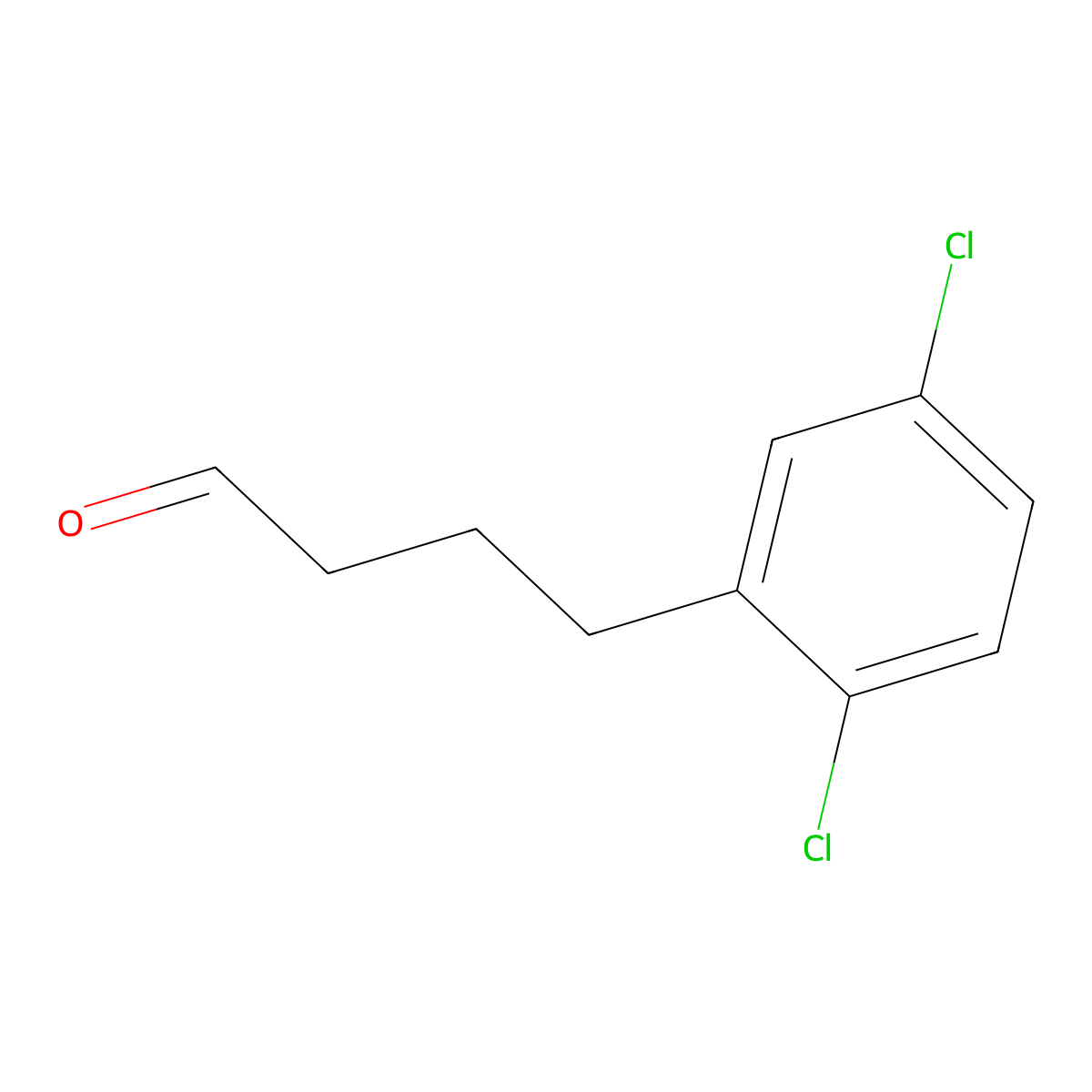 4-(2,5-Dichlorophenyl)butanal molecular structure, CAS 1483992-49-9