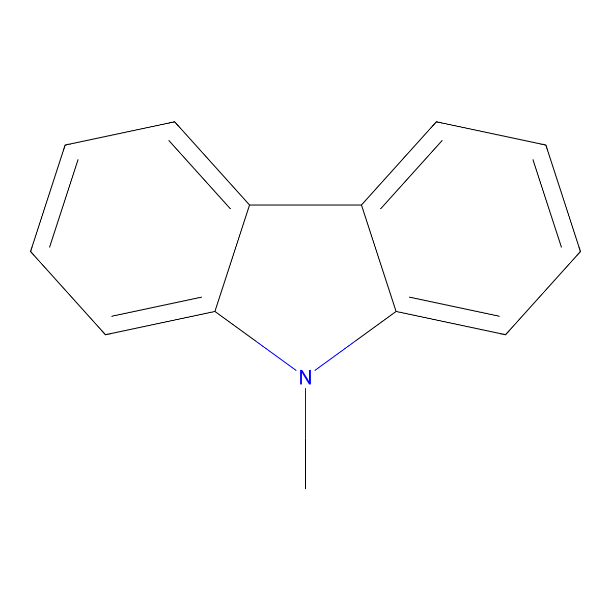 N-Methylcarbazole molecular structure, CAS 1484-12-4