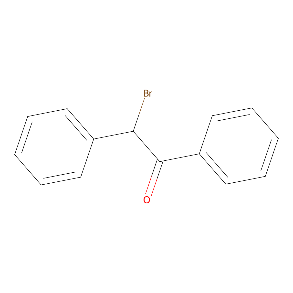 2-Bromo-1,2-diphenylethan-1-one molecular structure, CAS 1484-50-0