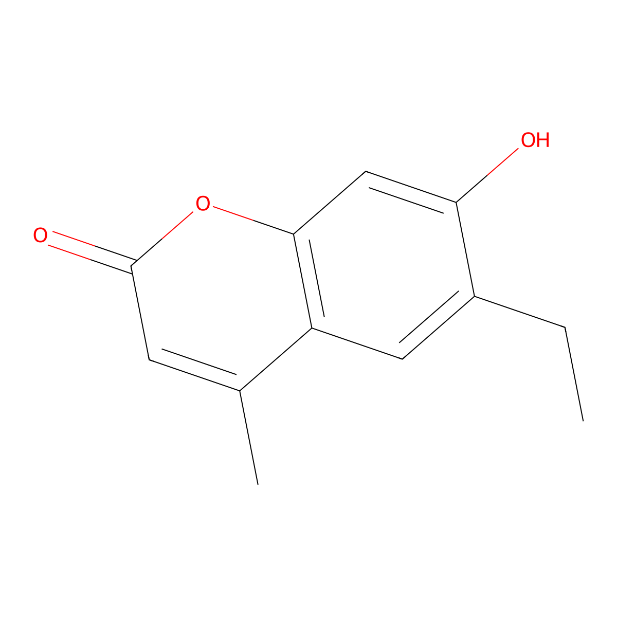 6-ethyl-7-hydroxy-4-methyl-2H-chromen-2-one molecular structure, CAS 1484-73-7