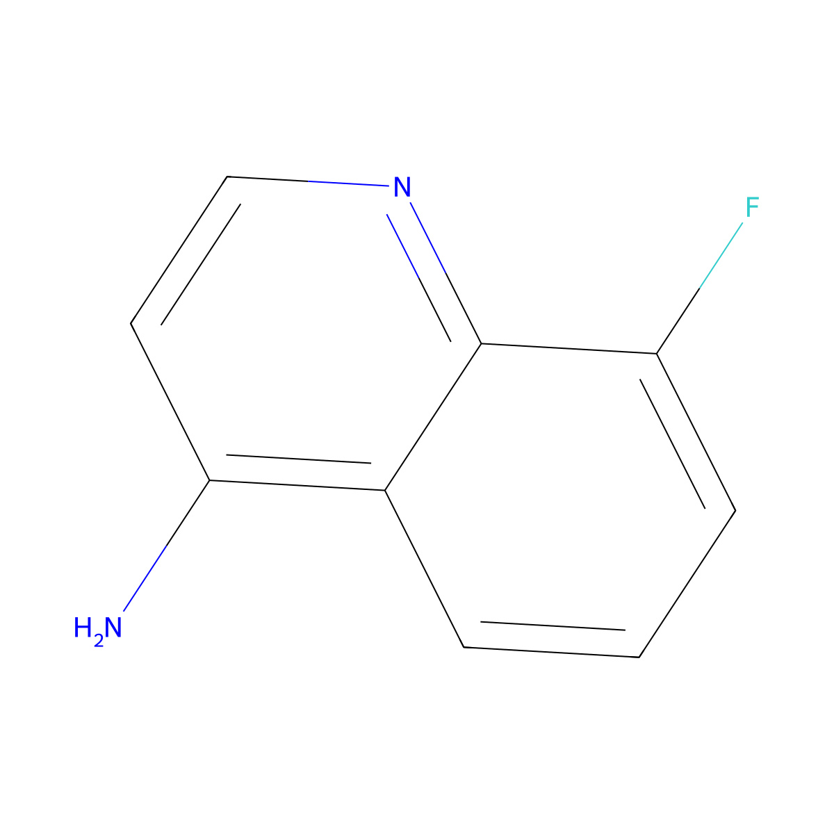 8-Fluoroquinolin-4-amine molecular structure, CAS 148401-38-1