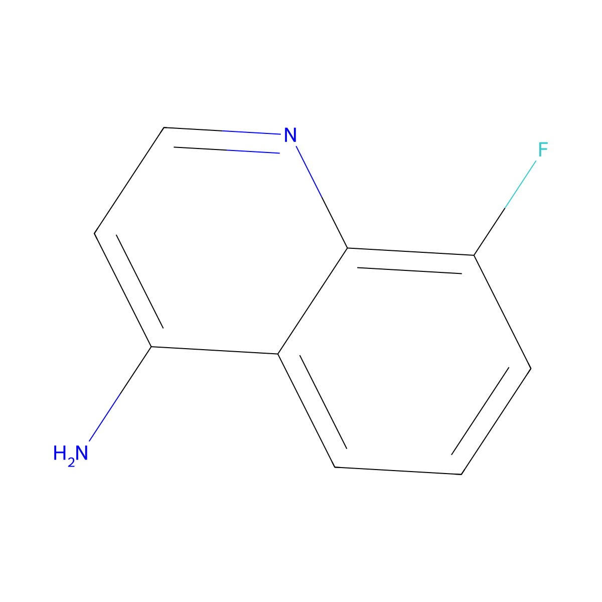 8-Fluoroquinolin-4-amine molecular structure, CAS 148401-38-1
