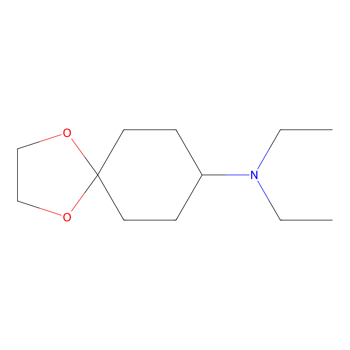 N,N-Diethyl-1,4-dioxaspiro[4.5]decan-8-amine molecular structure, CAS 1484038-67-6