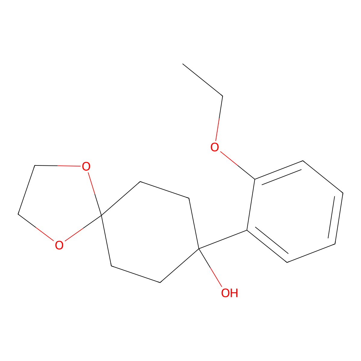 8-(2-Ethoxyphenyl)-1,4-dioxaspiro[4.5]decan-8-ol molecular structure, CAS 1484061-31-5