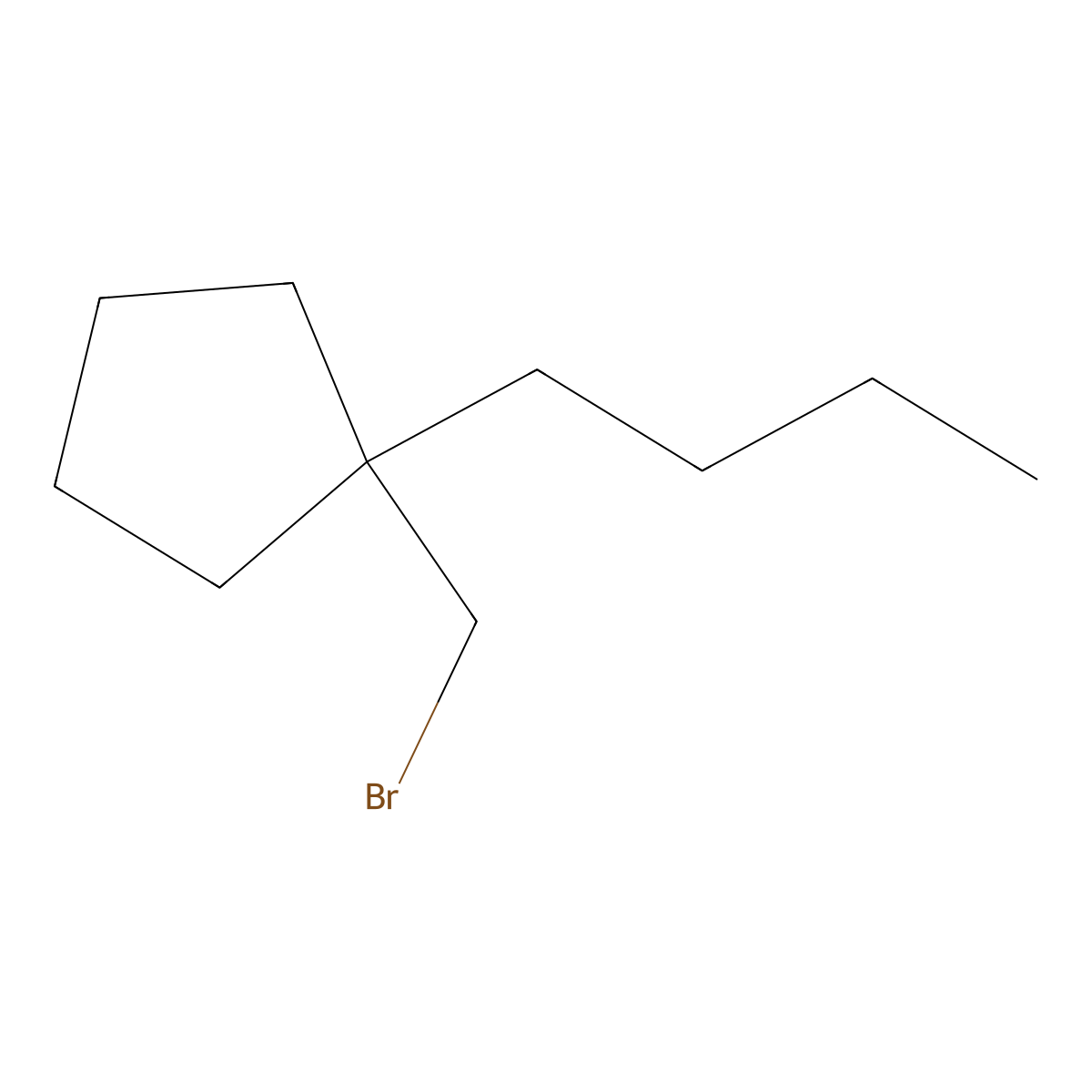 1-(Bromomethyl)-1-butylcyclopentane molecular structure, CAS 1484064-37-0
