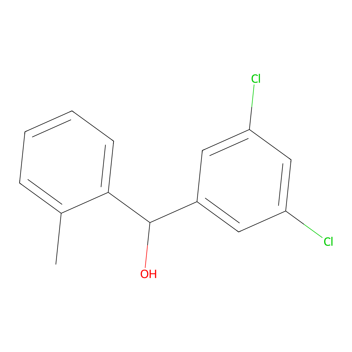 3,5-Dichloro-alpha-(2-methylphenyl)benZenemethanol molecular structure, CAS 1484070-34-9
