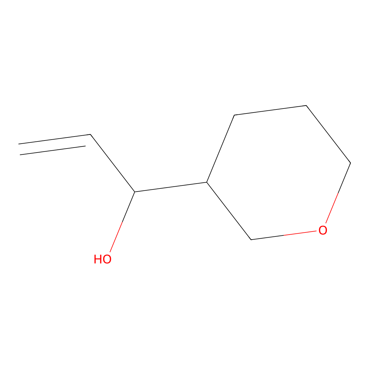 1-(Tetrahydro-2h-pyran-3-yl)prop-2-en-1-ol molecular structure, CAS 1484087-14-0