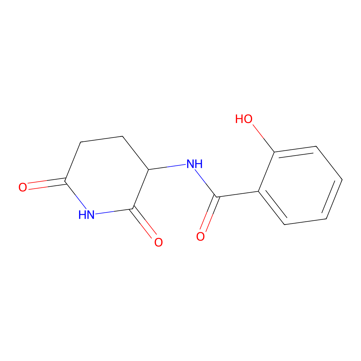 N-(2,6-dioxo-3-piperidinyl)-2-hydroxyBenzamide molecular structure, CAS 1484087-54-8