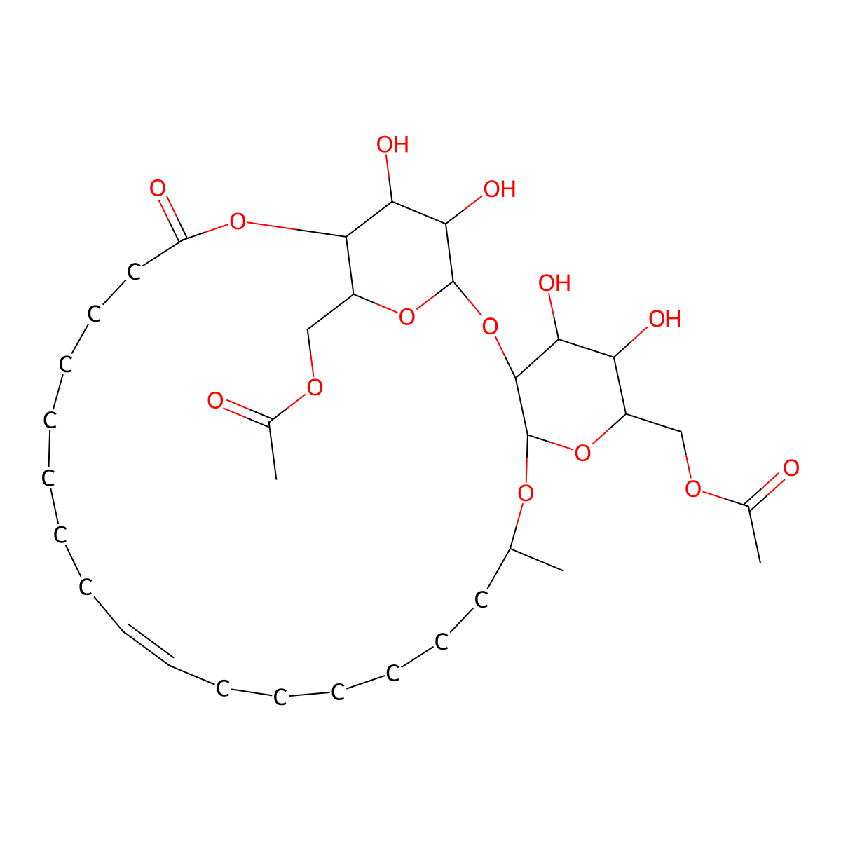 Lactonic Sophorolipid molecular structure, CAS 148409-20-5