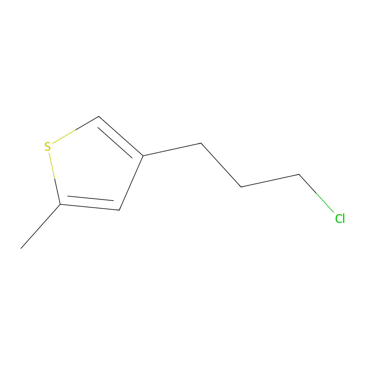 4-(3-Chloropropyl)-2-methylthiophene molecular structure, CAS 1484163-78-1