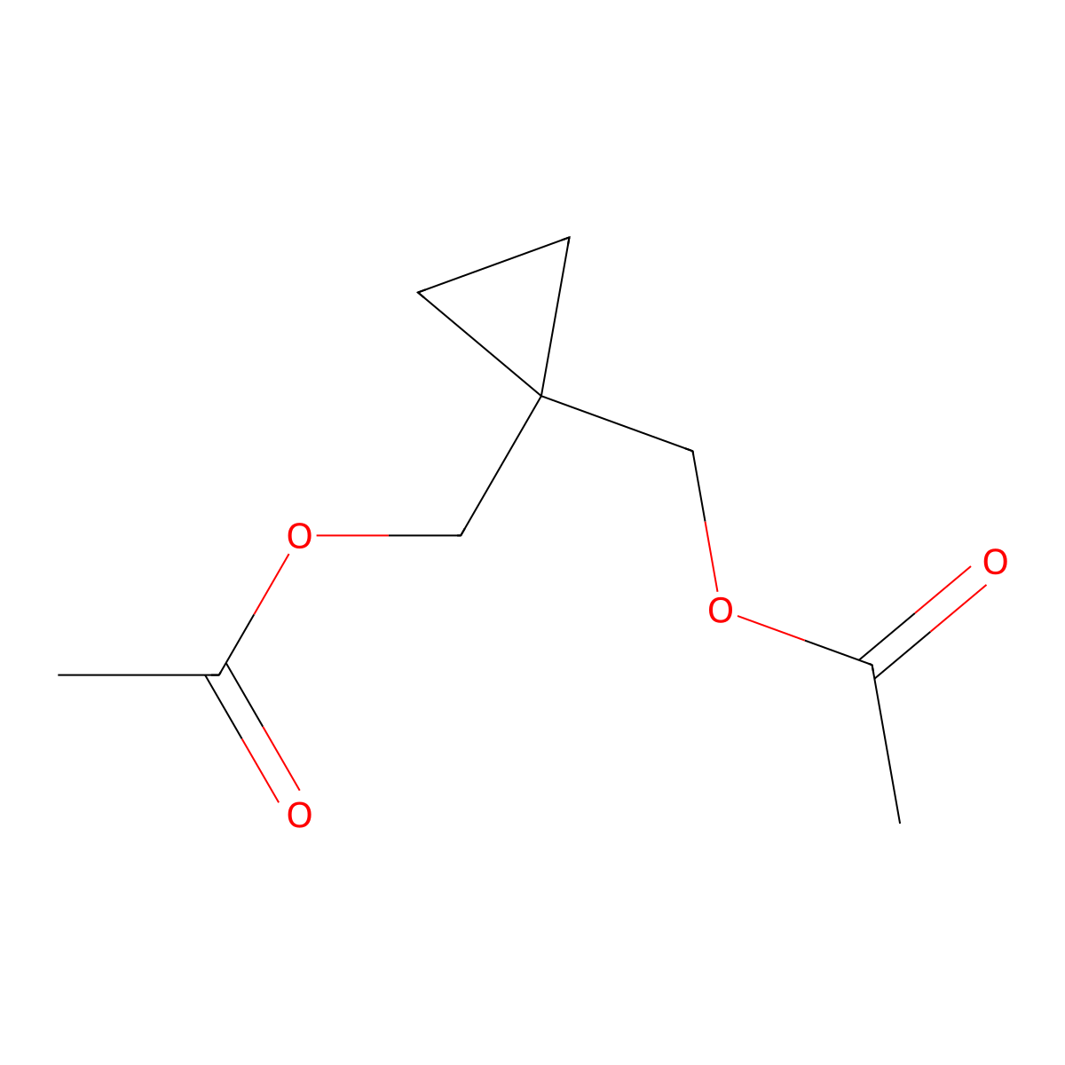 {1-[(Acetyloxy)methyl]cyclopropyl}methyl acetate molecular structure, CAS 148420-14-8
