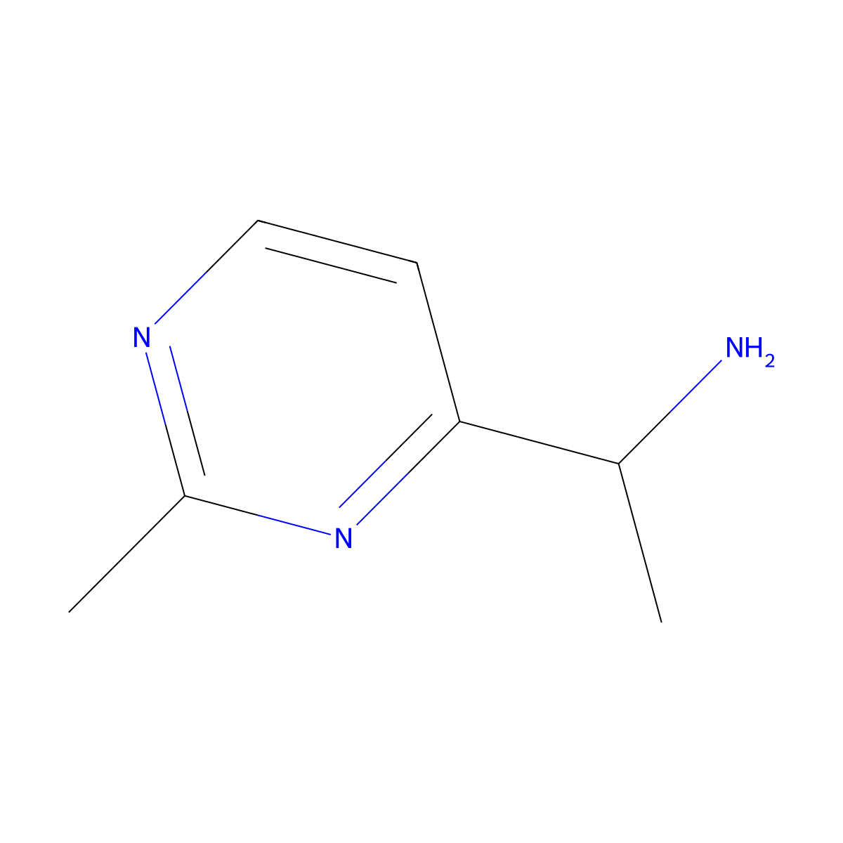 1-(2-Methylpyrimidin-4-yl)ethan-1-amine molecular structure, CAS 1484201-41-3