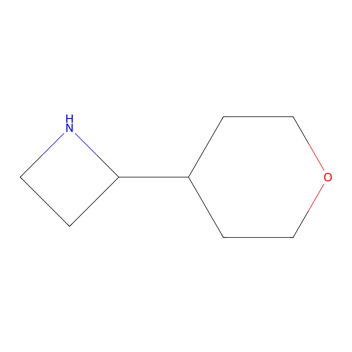 2-(Oxan-4-yl)azetidine molecular structure, CAS 1484206-93-0