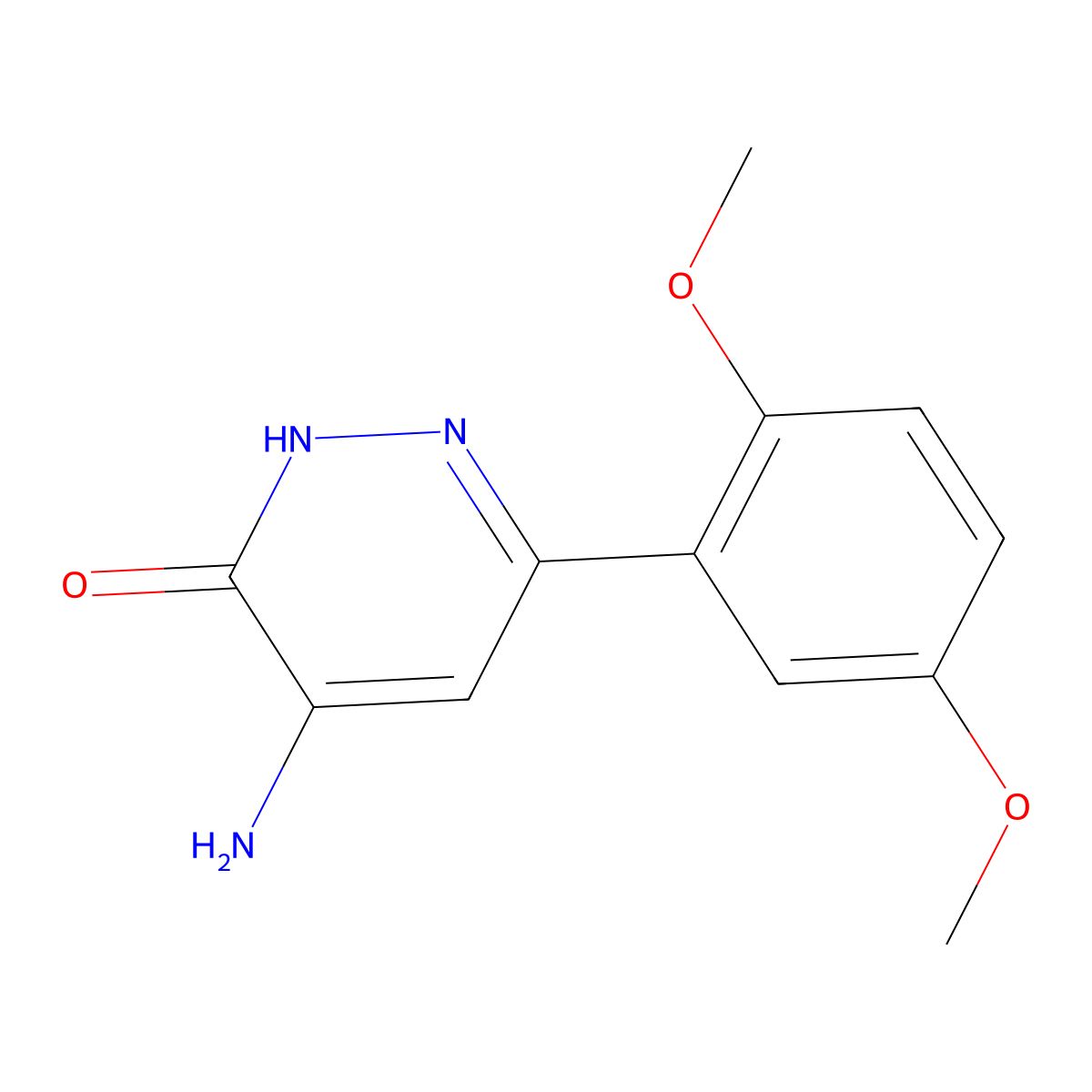 4-Amino-6-(2,5-dimethoxyphenyl)pyridazin-3-ol molecular structure, CAS 1484226-80-3