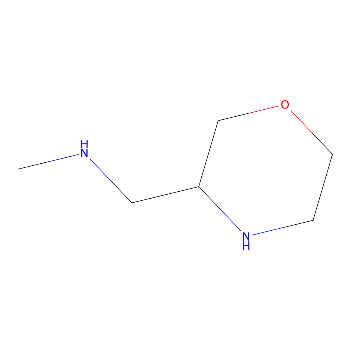 (R)-Methyl-morpholin-3-ylmethyl-amine molecular structure, CAS 1484240-57-4