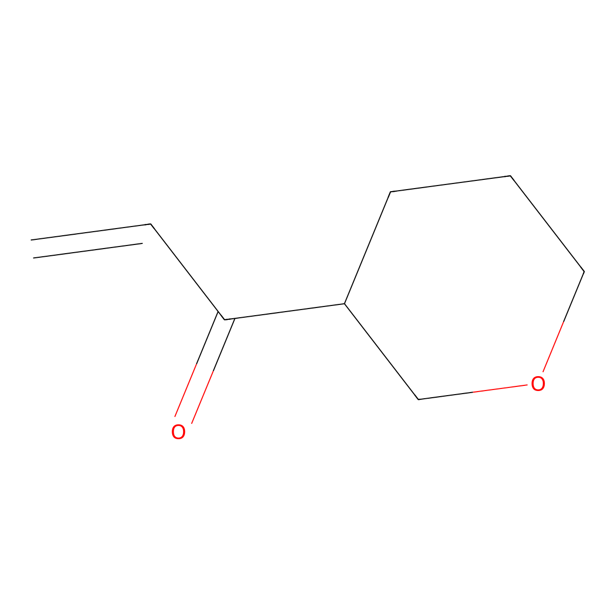 1-(Oxan-3-yl)prop-2-en-1-one molecular structure, CAS 1484278-62-7
