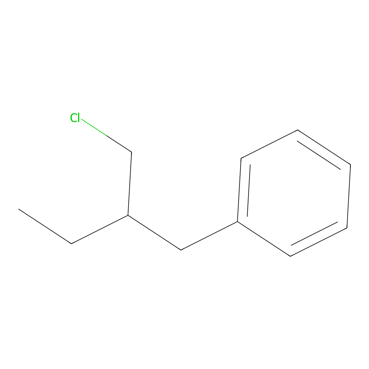 (2-(Chloromethyl)butyl)benzene molecular structure, CAS 1484289-62-4
