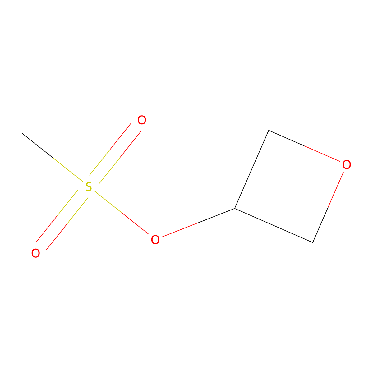 Oxetan-3-yl methanesulfonate molecular structure, CAS 148430-81-3